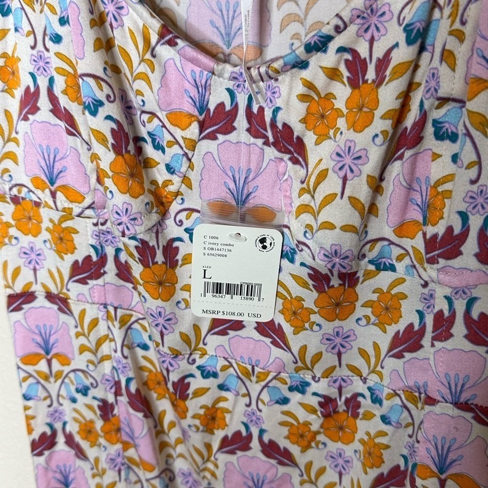 NWT Free People Sasha Mini Ivory Combo Size L‎ - Picture 8 of 10
